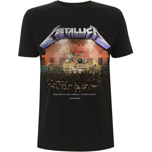 Metallica Stockholm '86. (Back Print) Slim Fit T-shirt
