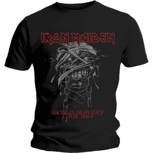 Iron Maiden World Slavery 1984 Tour Slim Fit T-shirt