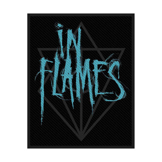 In Flames Scratched Logo (Retail Pack) Woven Patch