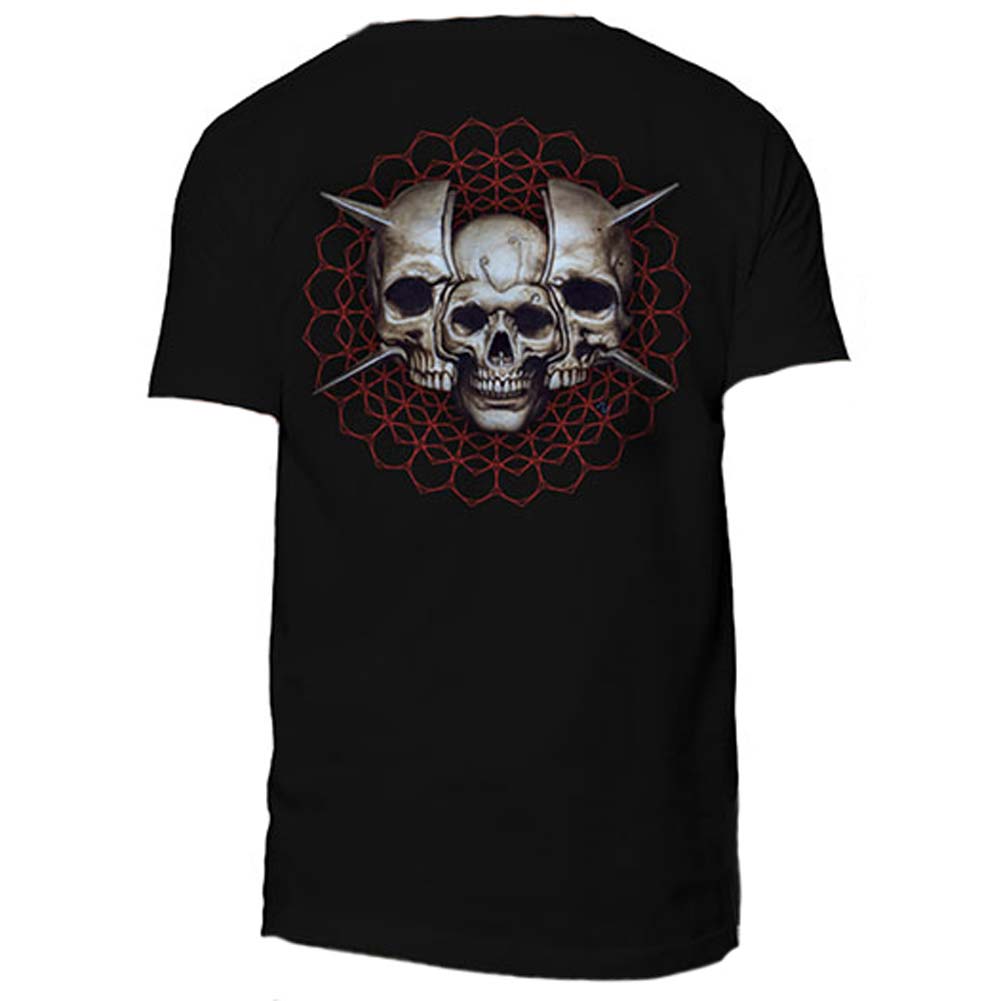 Tool Skull Spikes (Back & Sleeve Print) T-shirt