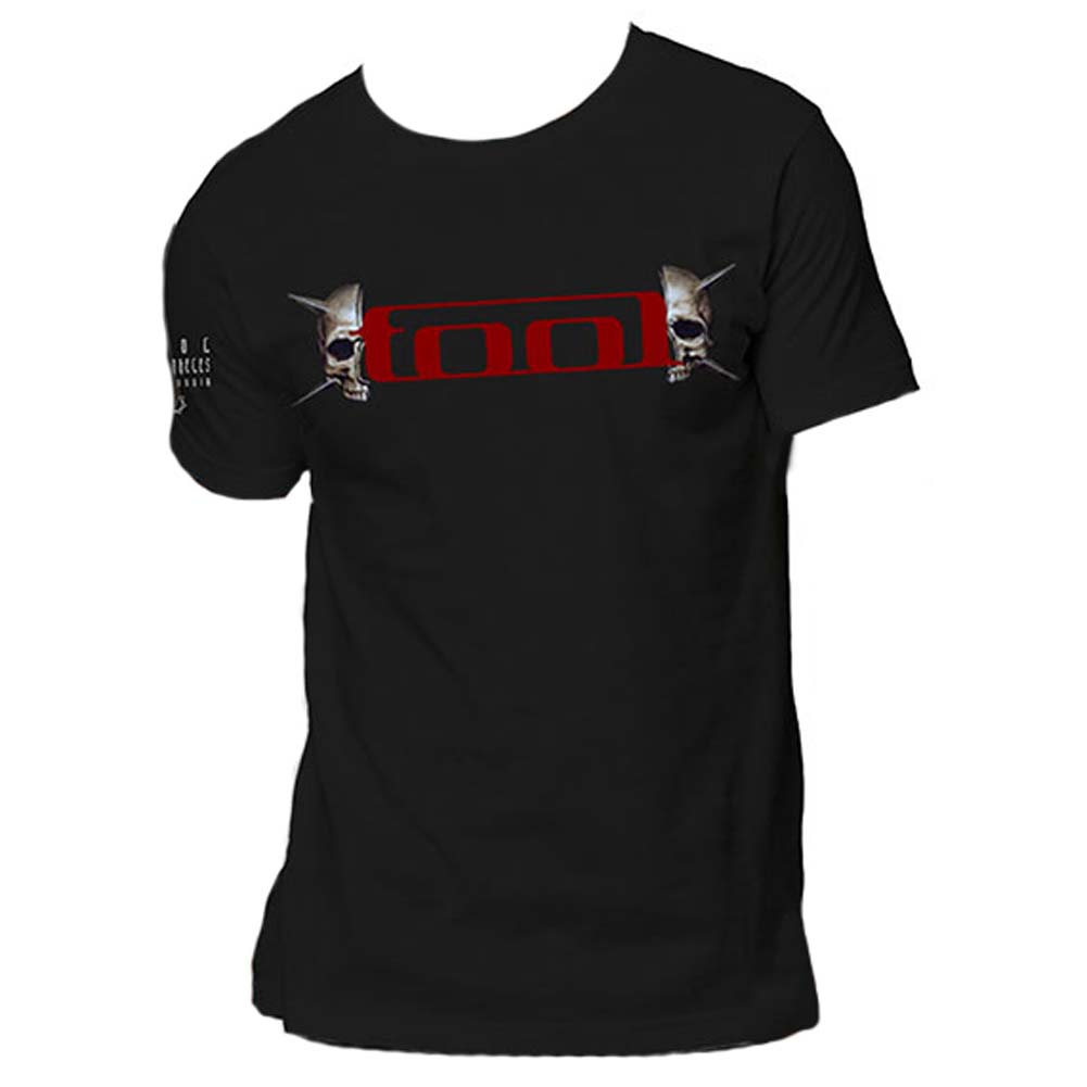 Tool Skull Spikes (Back & Sleeve Print) T-shirt