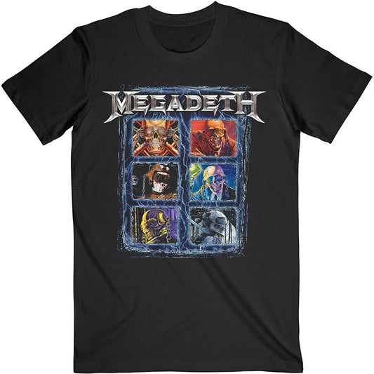 Megadeth Vic Head Grid Slim Fit T-shirt