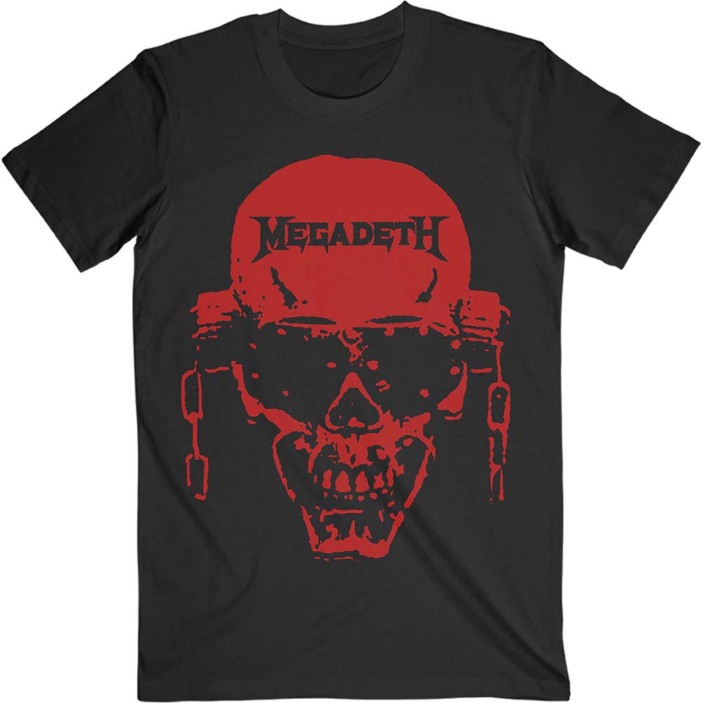 Megadeth Vic Hi-Contrast Red Slim Fit T-shirt