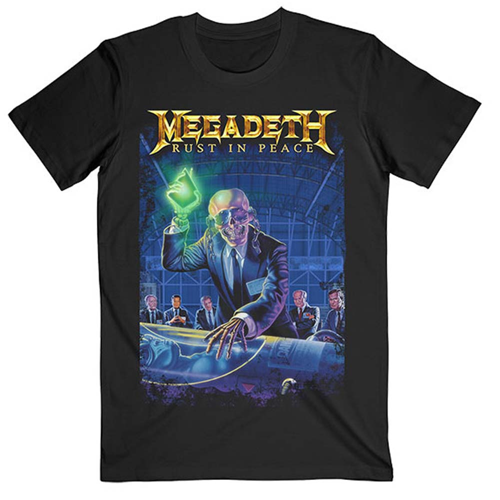 Megadeth Rust In Peace 30th Anniversary (Back Print) Slim Fit T-shirt