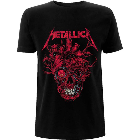 Metallica Heart Skull Slim Fit T-shirt