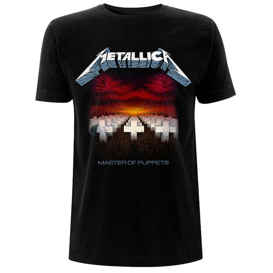 Metallica Master of Puppets Tracks (Back Print) Slim Fit T-shirt