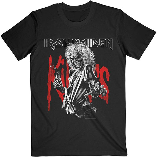 Iron Maiden Killers Eddie Large Graphic Distress Slim Fit T-shirt