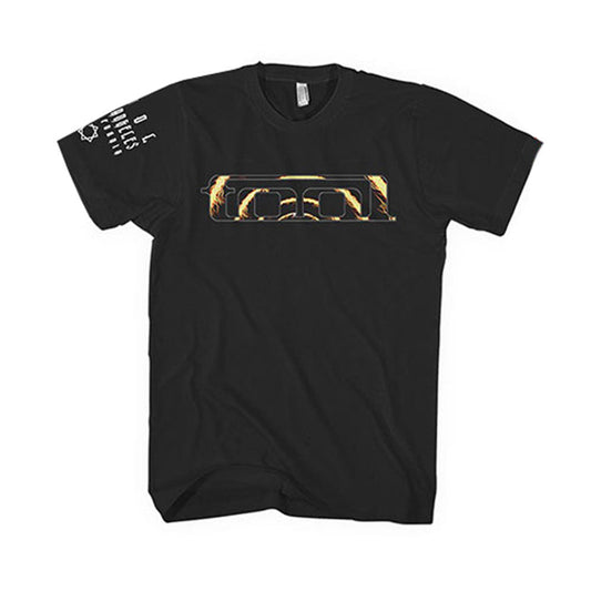 Tool Flame Spiral (Back & Sleeve Print) Slim Fit T-shirt