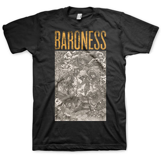 Gold & Grey (Back Print) Slim Fit T-shirt
