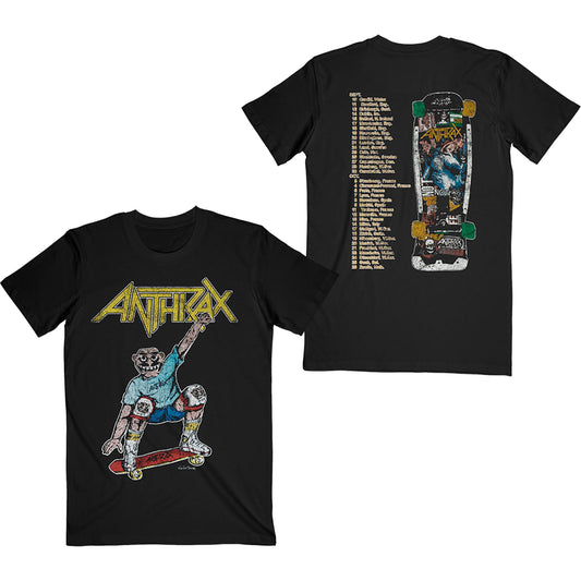 Spreading Skater Notman Vintage (Back Print) Slim Fit T-shirt