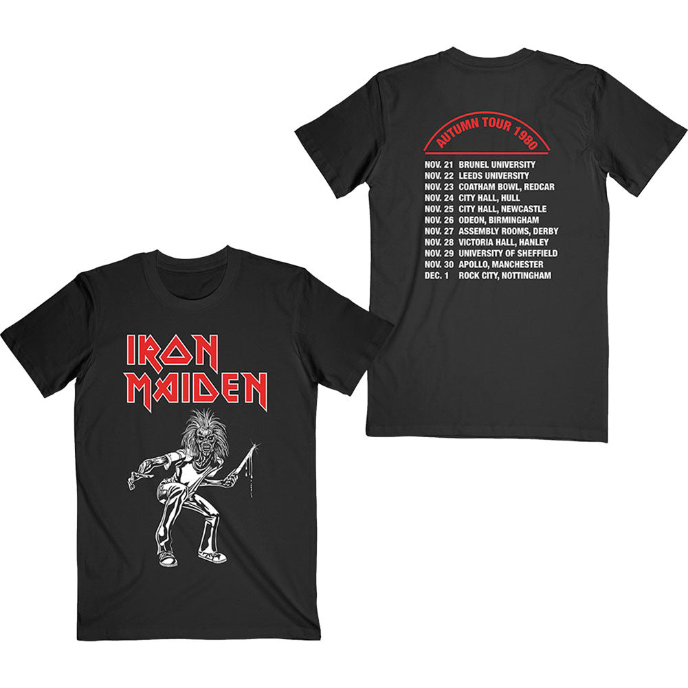 Iron Maiden Autumn Tour 1980 (Back Print) Slim Fit T-shirt
