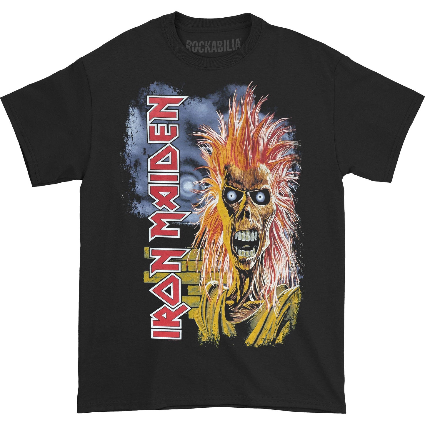 Iron Maiden First Album Track list V.3. (Back Print) Slim Fit T-shirt