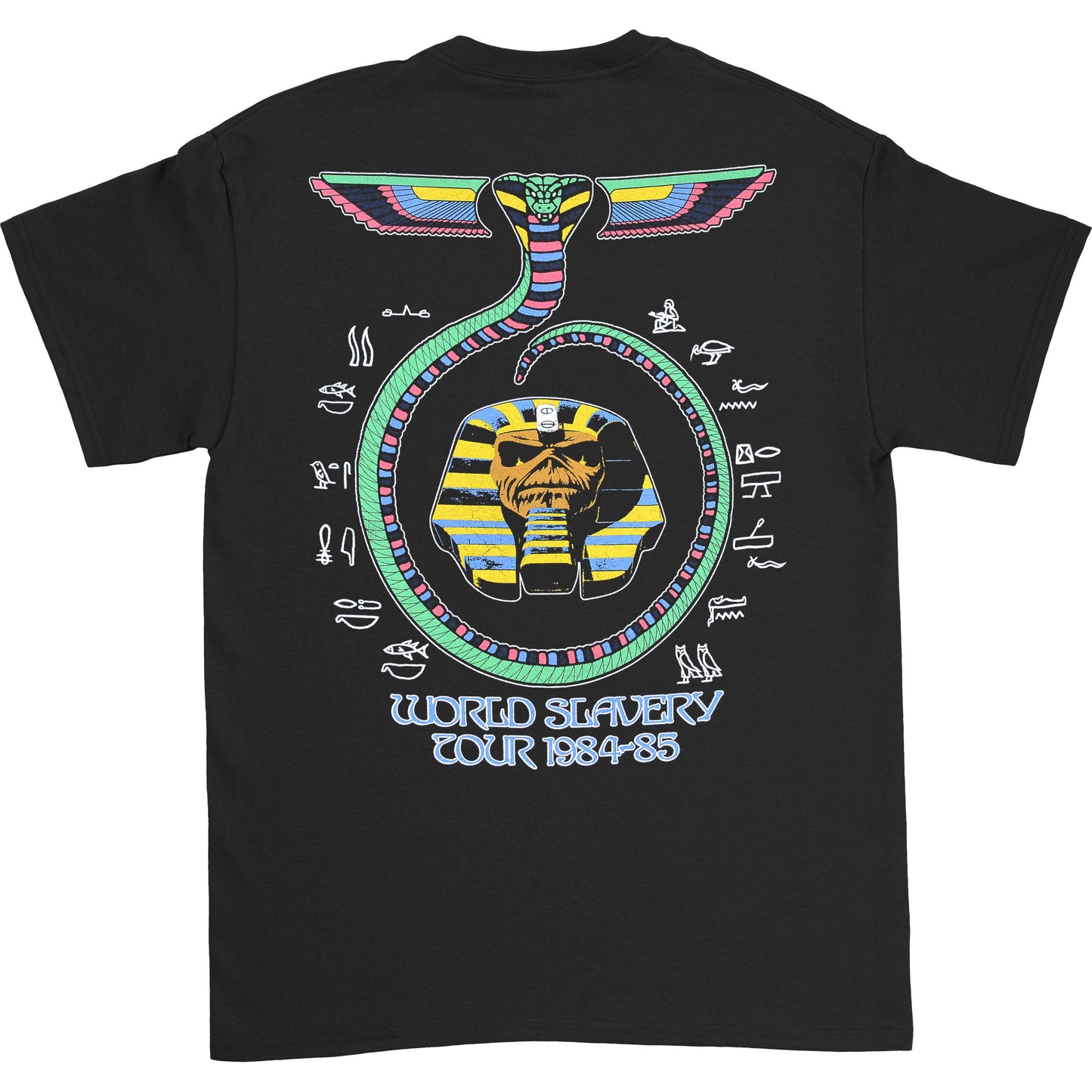 Iron Maiden World Slavery Tour '84 - '85 (Back Print) Slim Fit T-shirt
