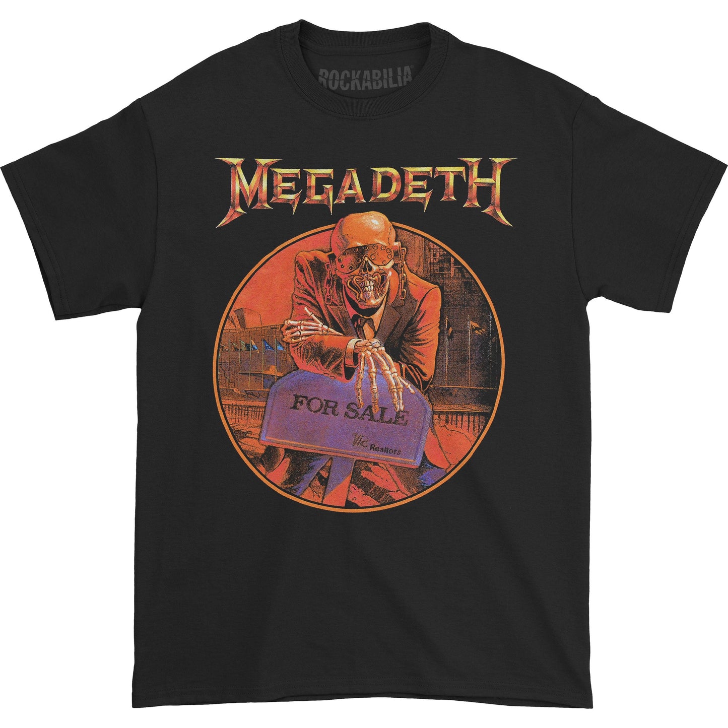 Megadeth Peace Sells... Track list (Back Print) Slim Fit T-shirt