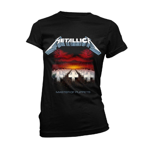 Metallica Master Of Puppets Tracks (black) Womens T-shirt