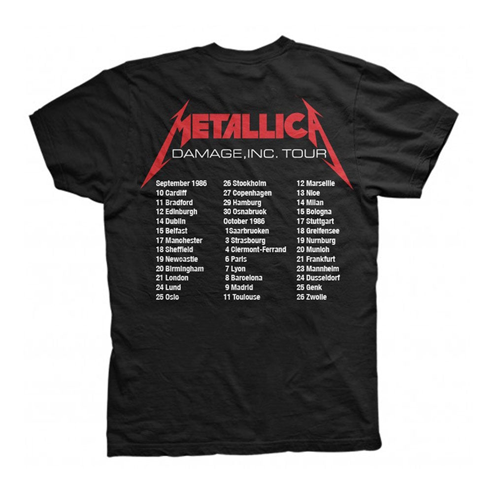 Metallica Mop European Tour 86' T-shirt