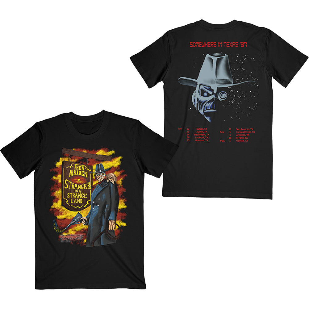 Iron Maiden Stranger In A Strange Land (Back Print) Slim Fit T-shirt