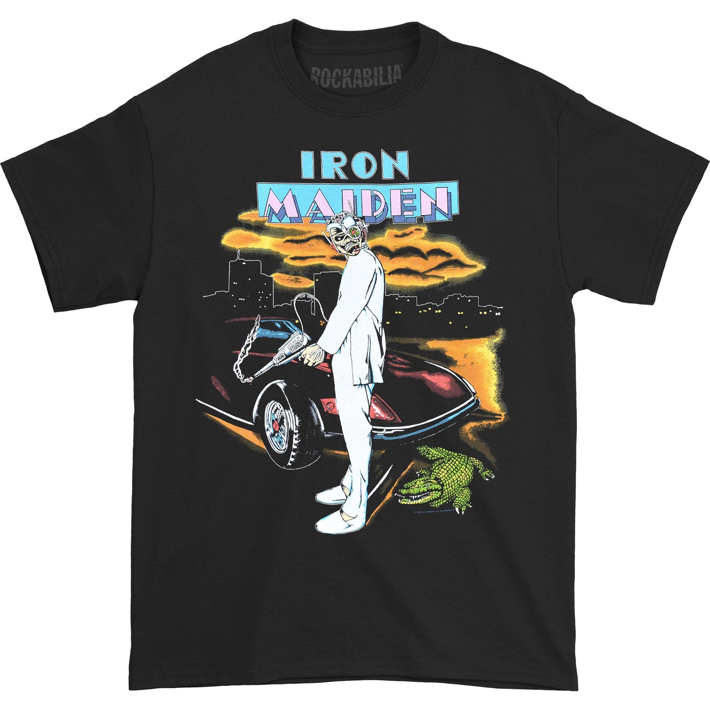 Iron Maiden Vice Is Nice (Back Print) Slim Fit T-shirt