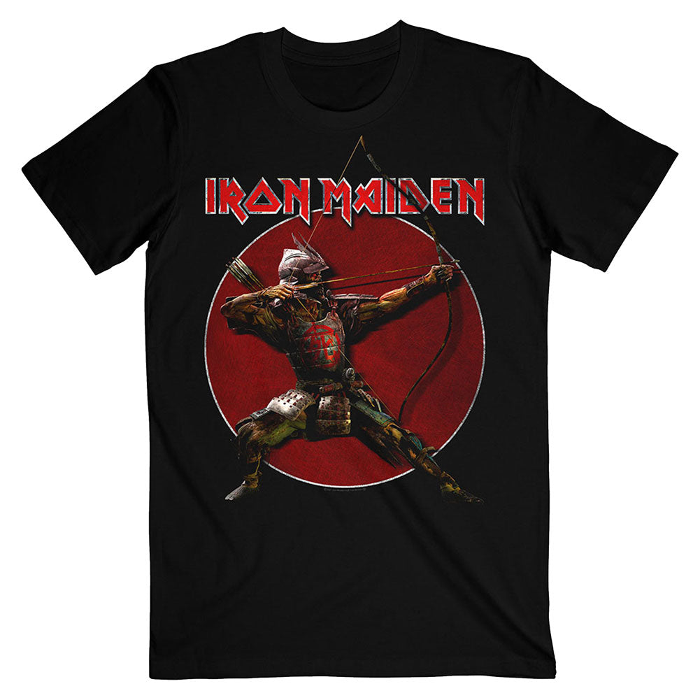 Iron Maiden Senjutsu Eddie Archer Red Circle Slim Fit T-shirt