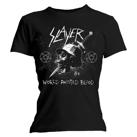 Dagger Skull Ladies T-Shirt Junior Top