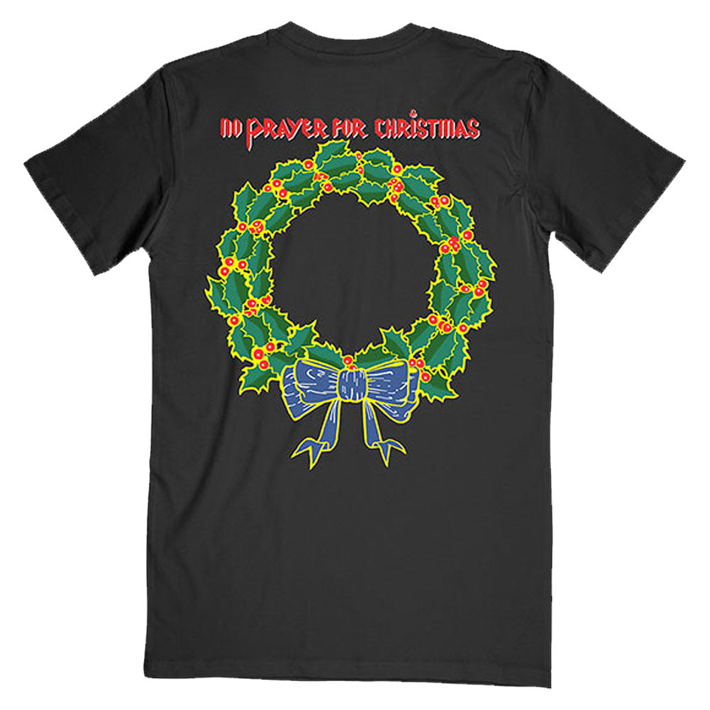 Iron Maiden No Prayer For Christmas (Back Print) Slim Fit T-shirt