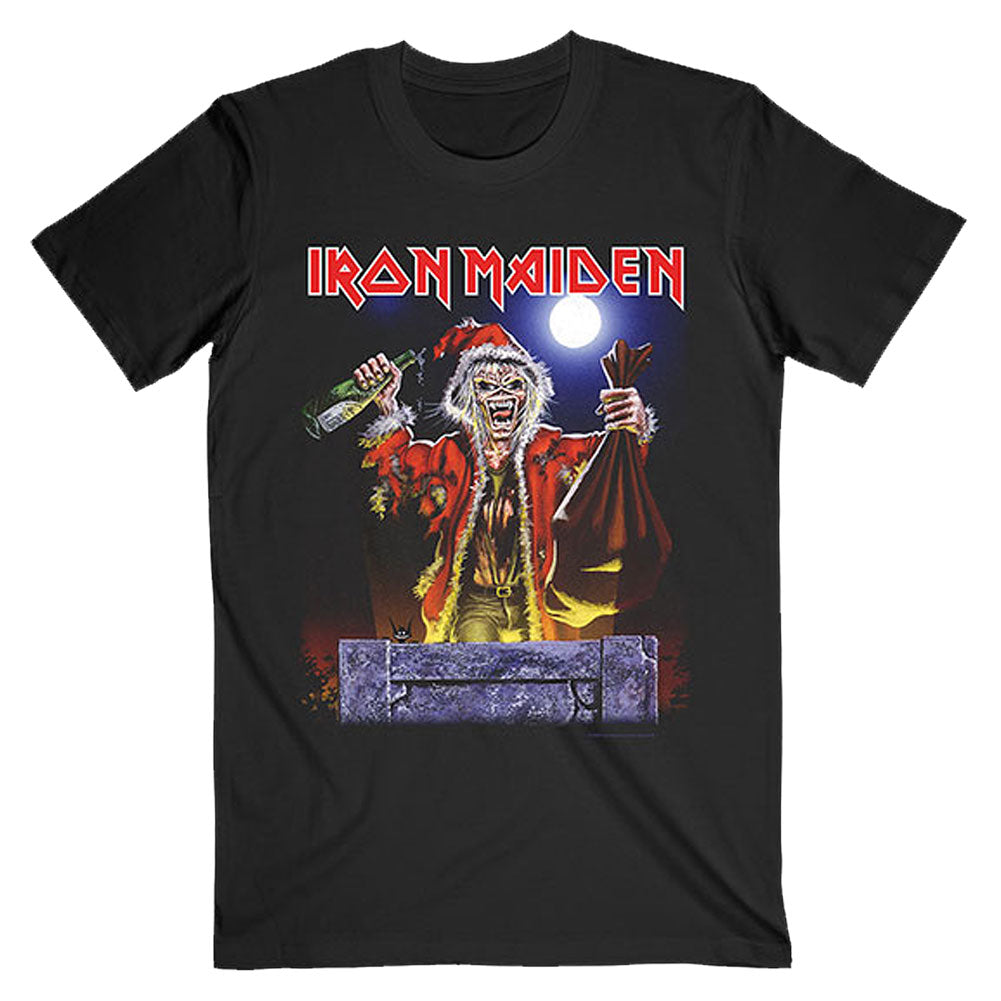 Iron Maiden No Prayer For Christmas (Back Print) Slim Fit T-shirt
