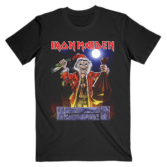 Iron Maiden No Prayer For Christmas (Back Print) Slim Fit T-shirt
