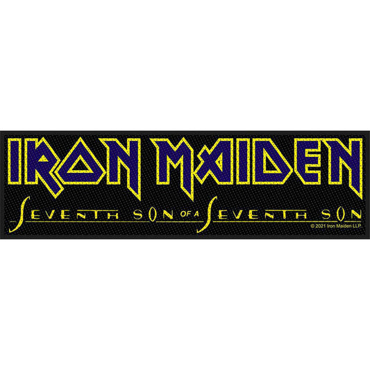 Iron Maiden Seventh Son Logo Woven Jumbo Patch
