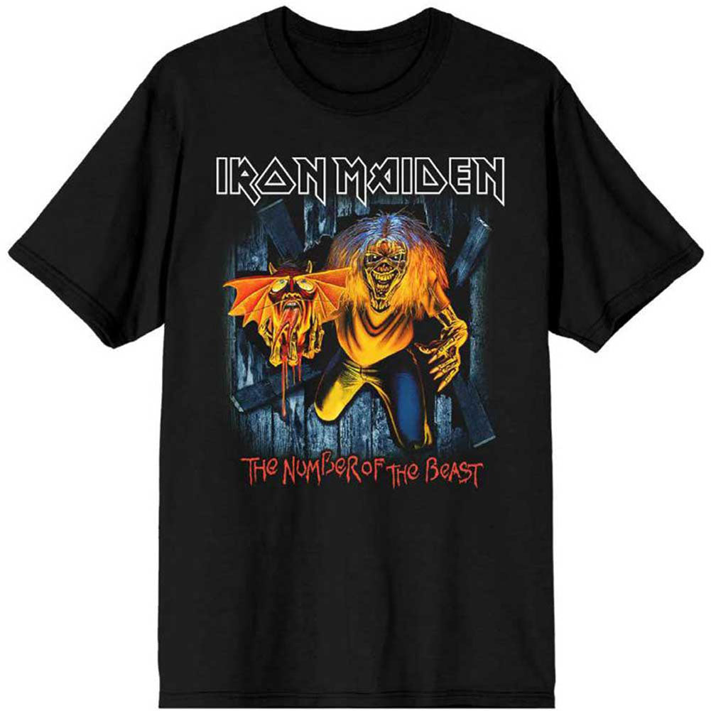 Iron Maiden Number of the Beast Eddie Panel Burst Slim Fit T-shirt