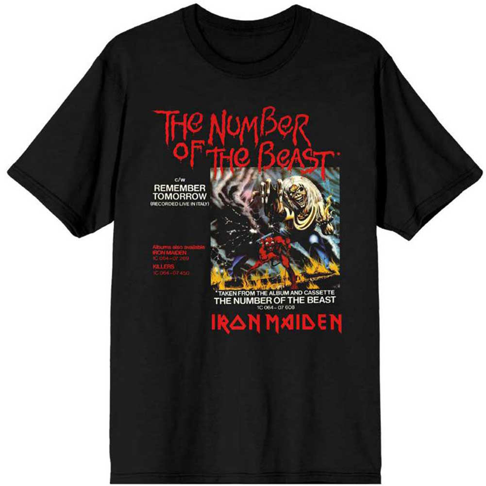 Iron Maiden Number of the Beast Vinyl Promo Sleeve Slim Fit T-shirt