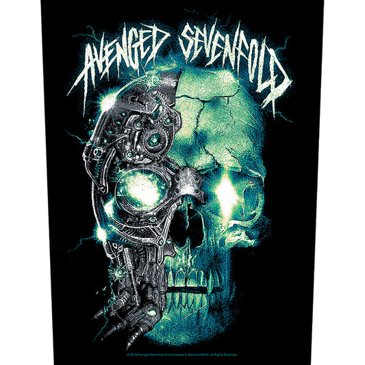 Avenged Sevenfold Mechanical Skull Back Patch