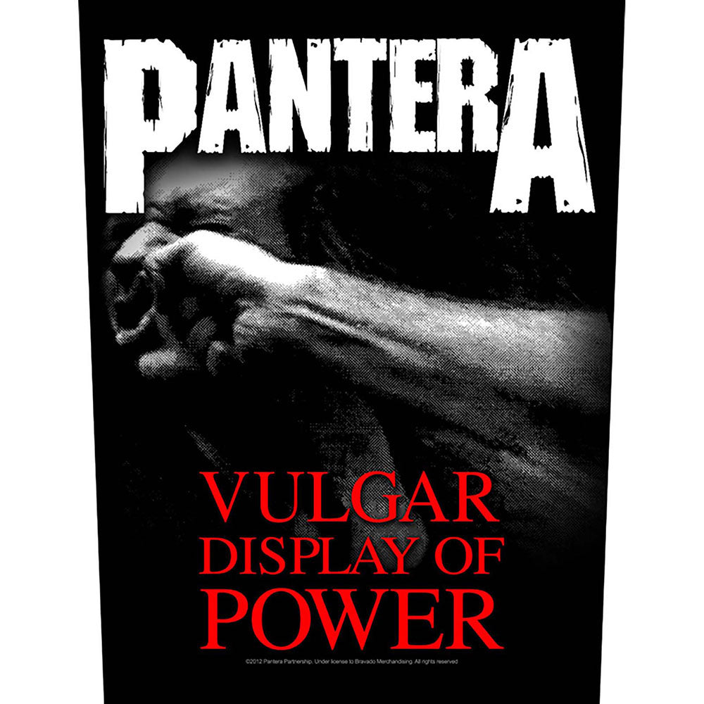 Pantera Vulgar Display Of Power Back Patch