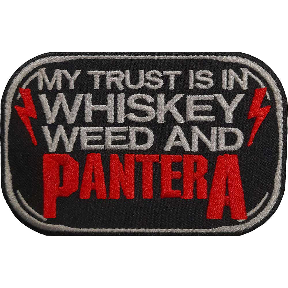 Pantera Whiskey Woven Patch