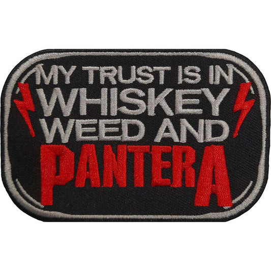 Pantera Whiskey Woven Patch