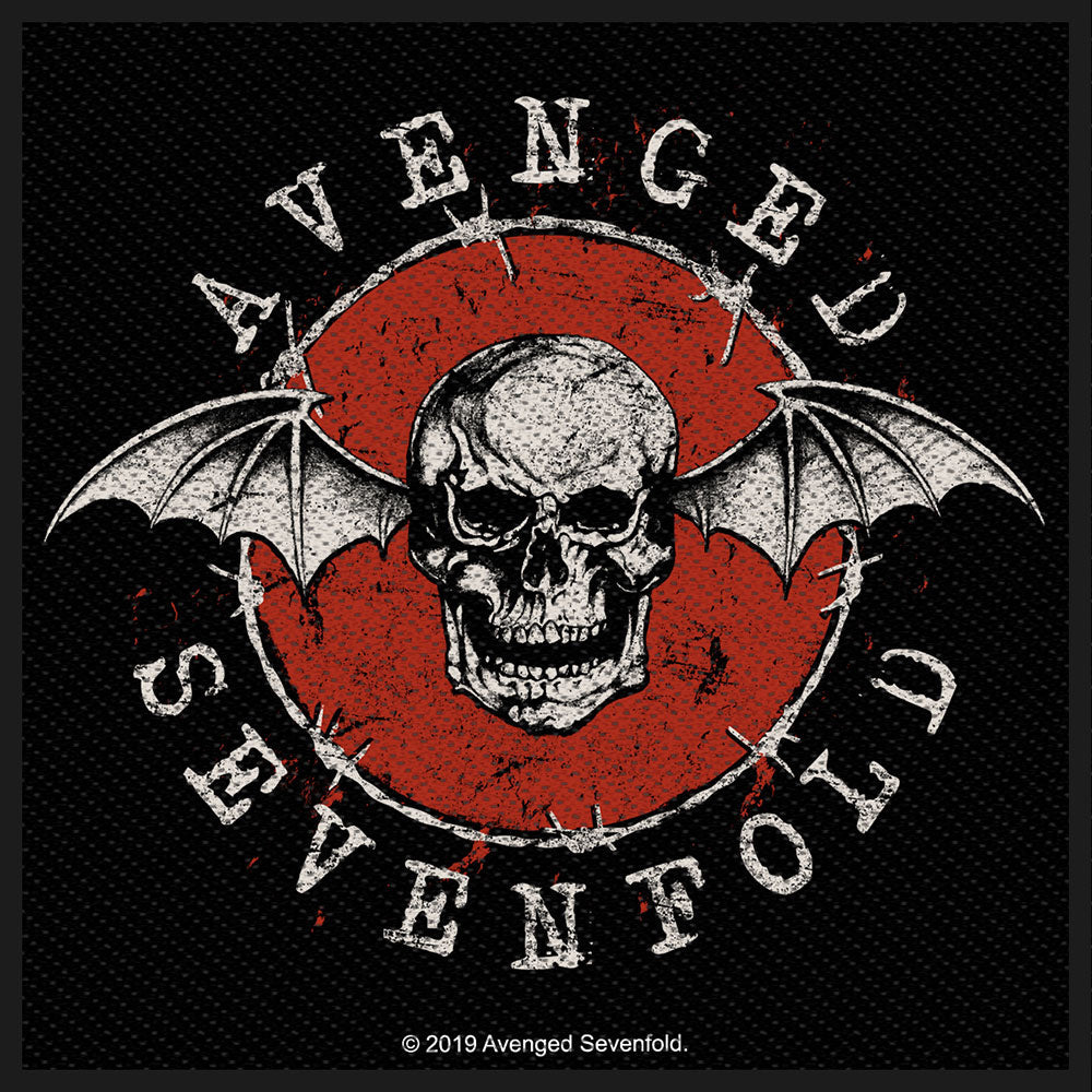 Avenged Sevenfold Distressed Skull Woven Patch