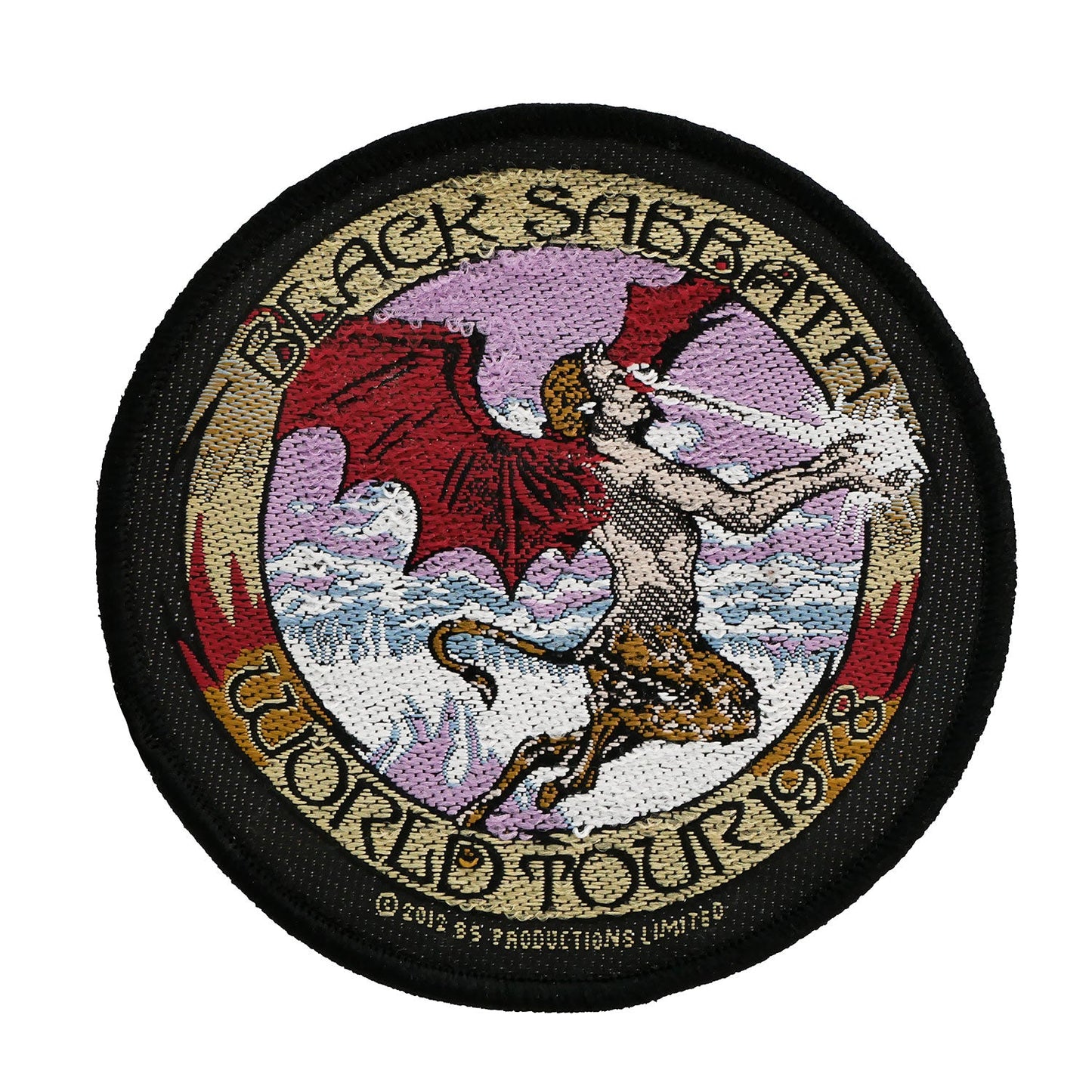 Black Sabbath World Tour 1978 Woven Patch