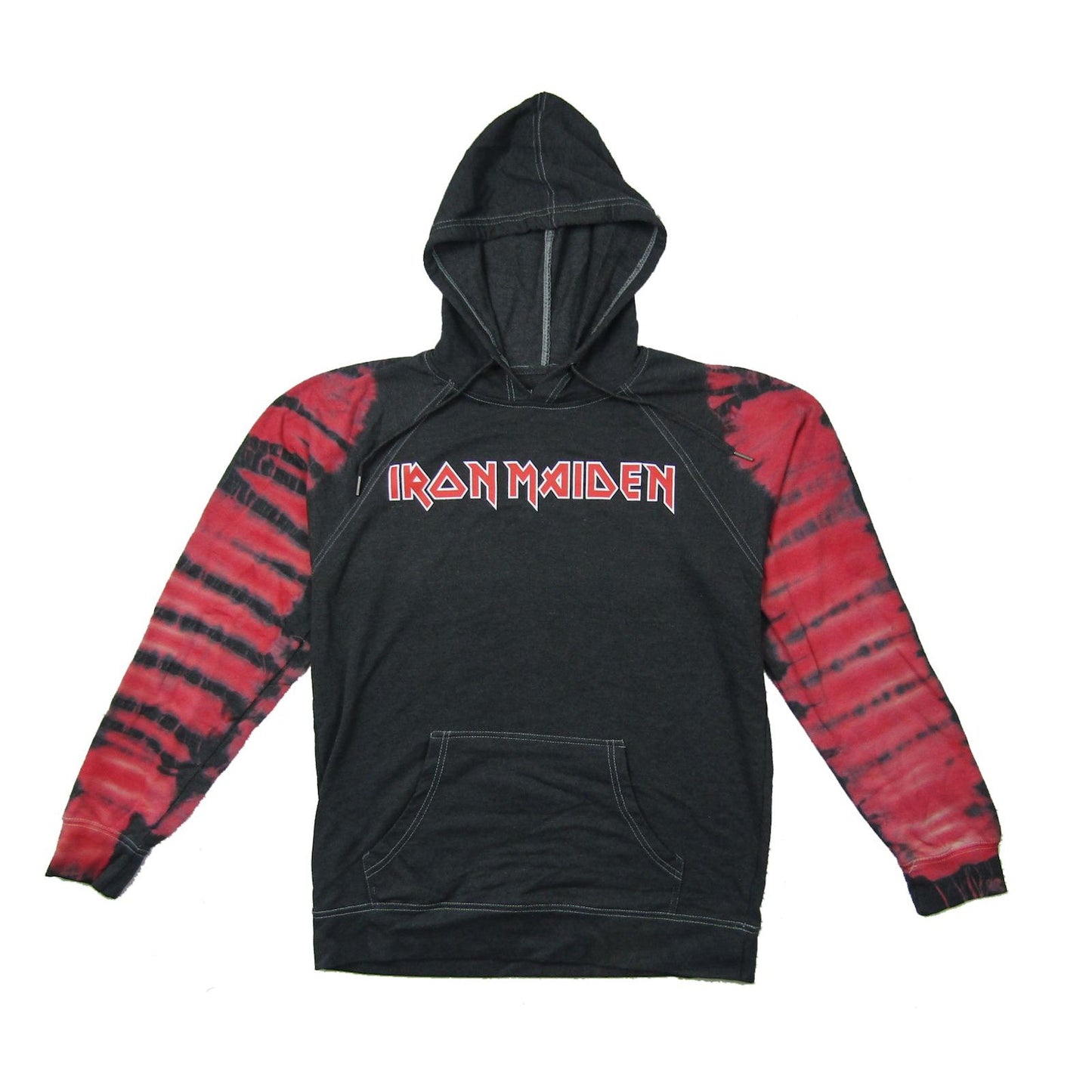 Iron Maiden Ed Kills Tie Dye Sleeves Pullover Hoodie Hooded Sweatshirt