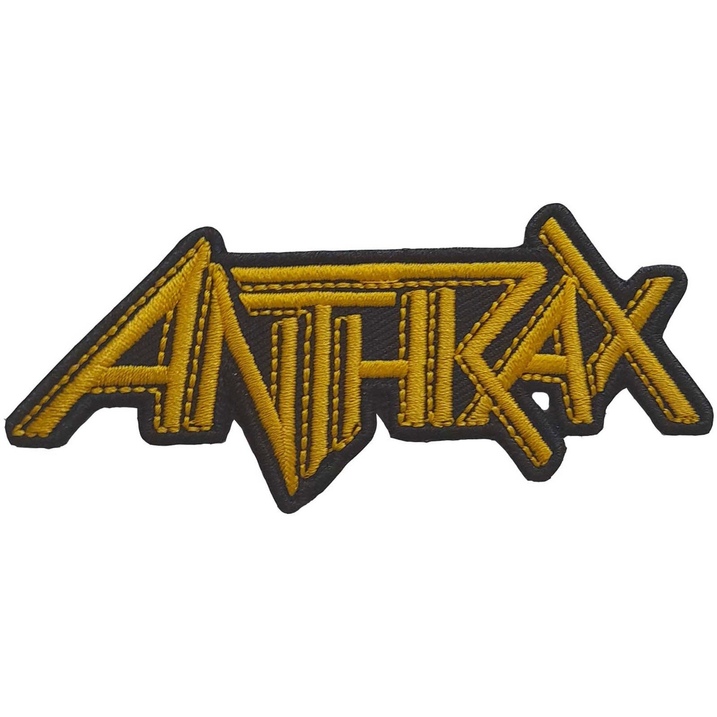 Anthrax Yellow Logo Woven Patch