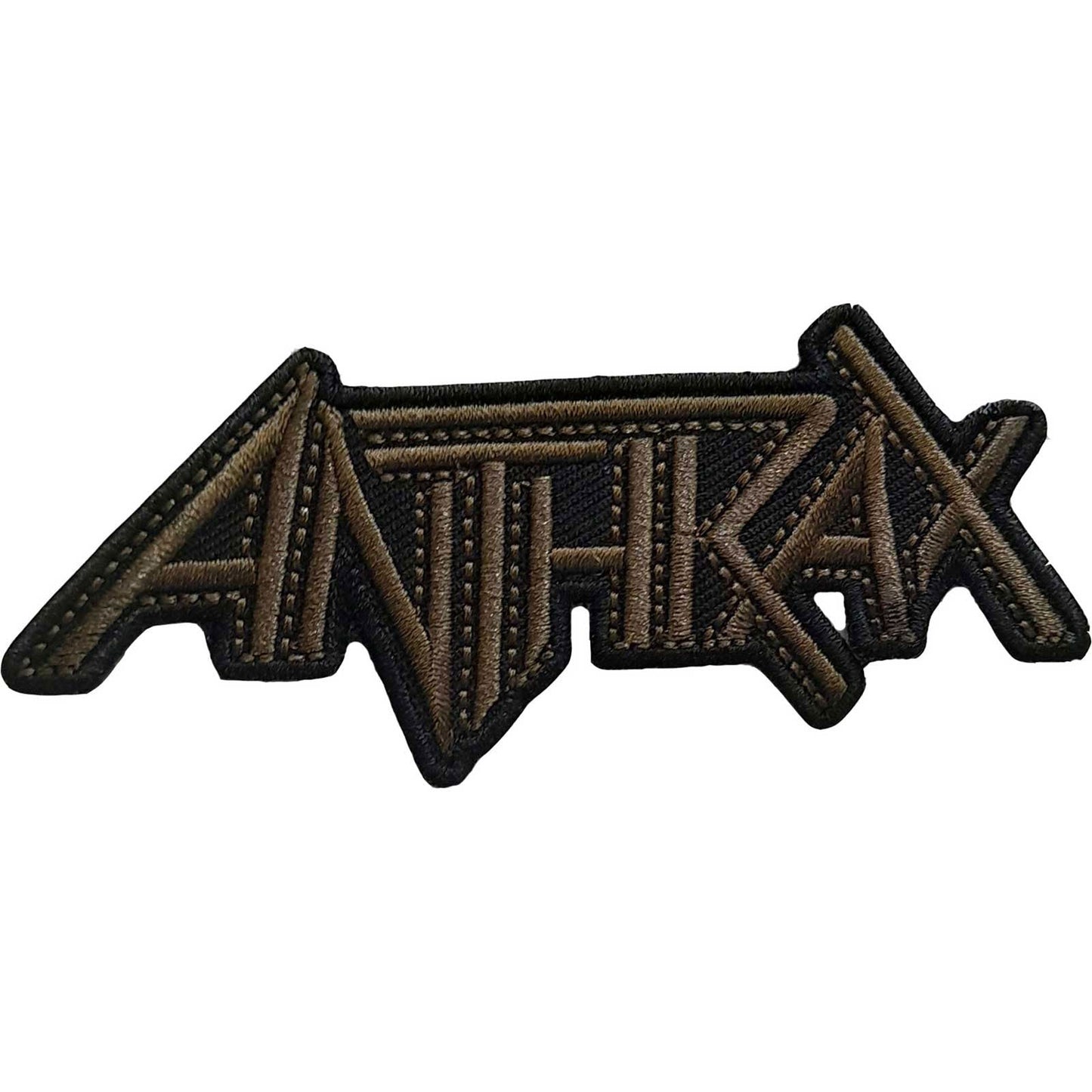 Anthrax Brown Logo Woven Patch