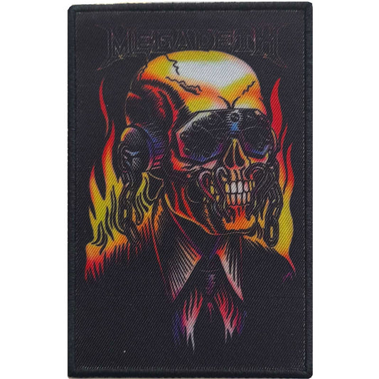 Megadeth Flaming Vic Woven Patch