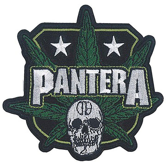 Pantera Cannabis Skull Embroidered Patch
