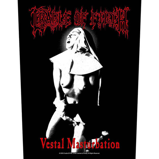 Cradle Of Filth Vestal Masturbation Back Patch