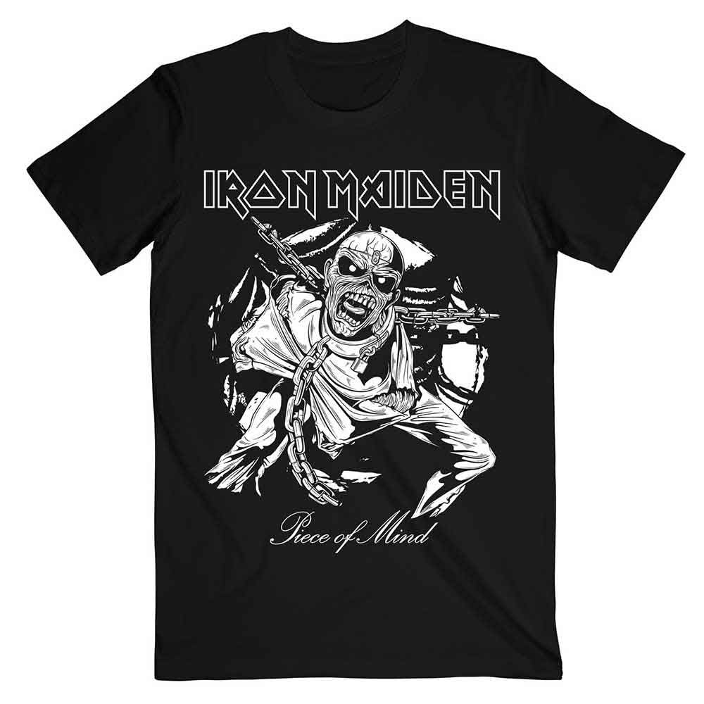 Iron Maiden Piece Of Mind Mono Eddie T-shirt