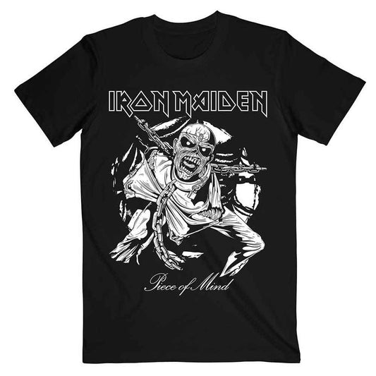 Iron Maiden Piece Of Mind Mono Eddie T-shirt