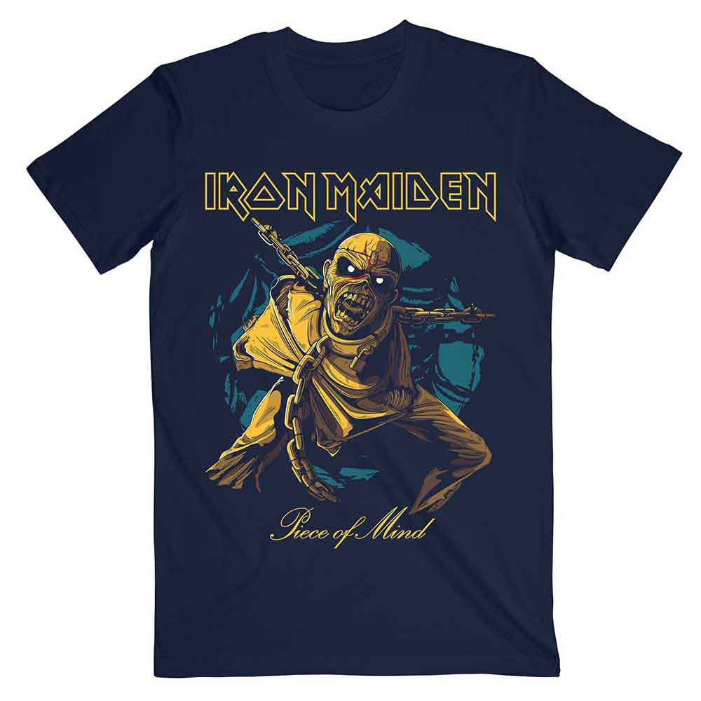 Iron Maiden Piece Of Mind Gold Eddie T-shirt