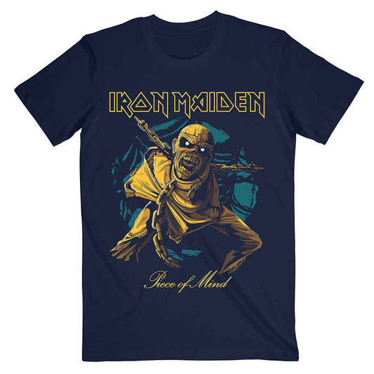 Iron Maiden Piece Of Mind Gold Eddie T-shirt