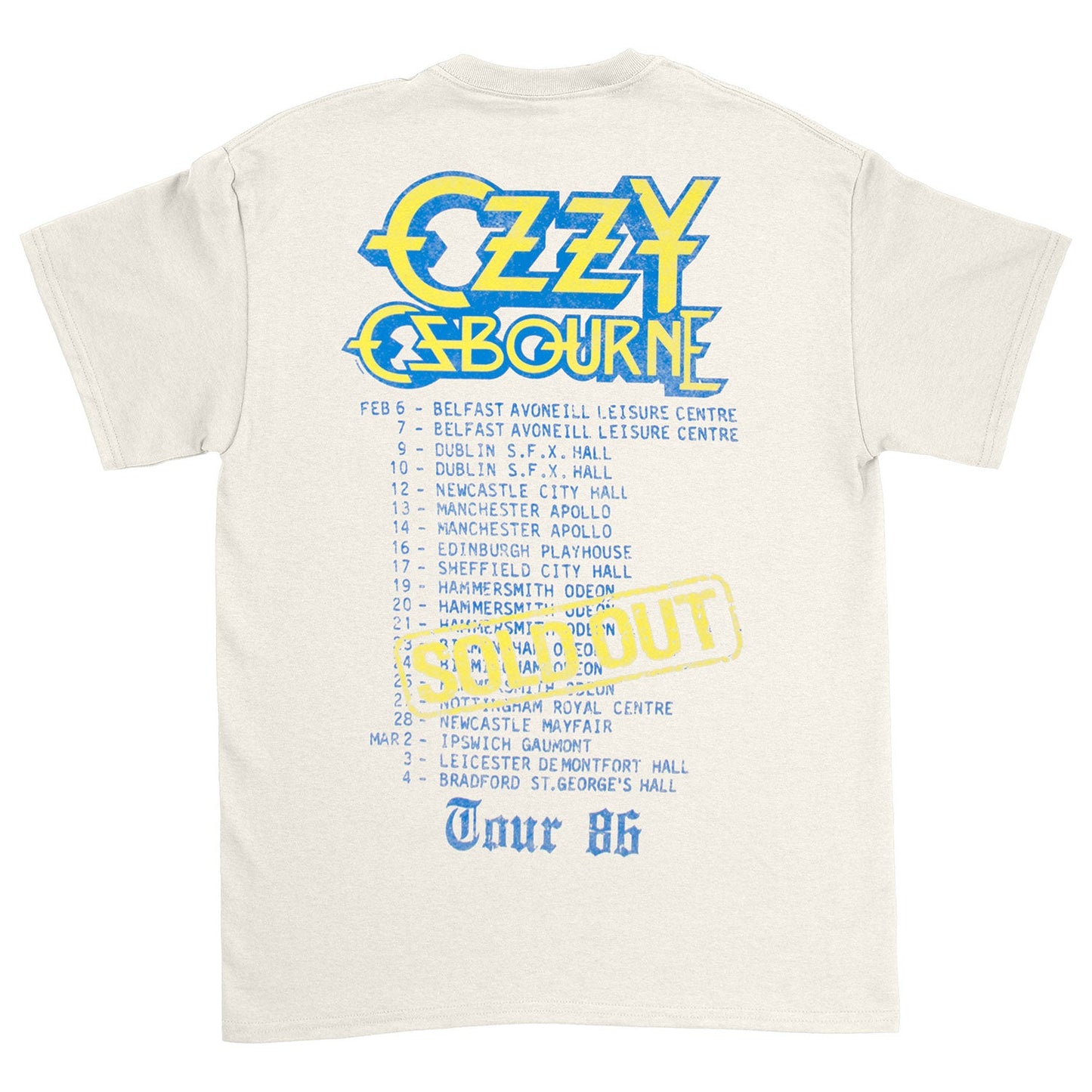 Ozzy Osbourne The Ultimate Sin Tour '86 T-shirt