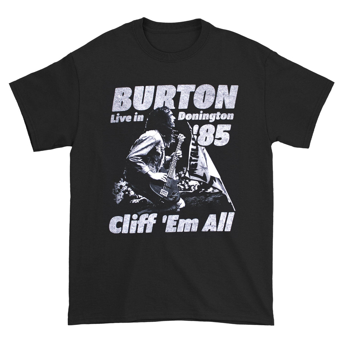Metallica Cliff Burton Cliff 'Em All Live in Donnington '85 T-shirt