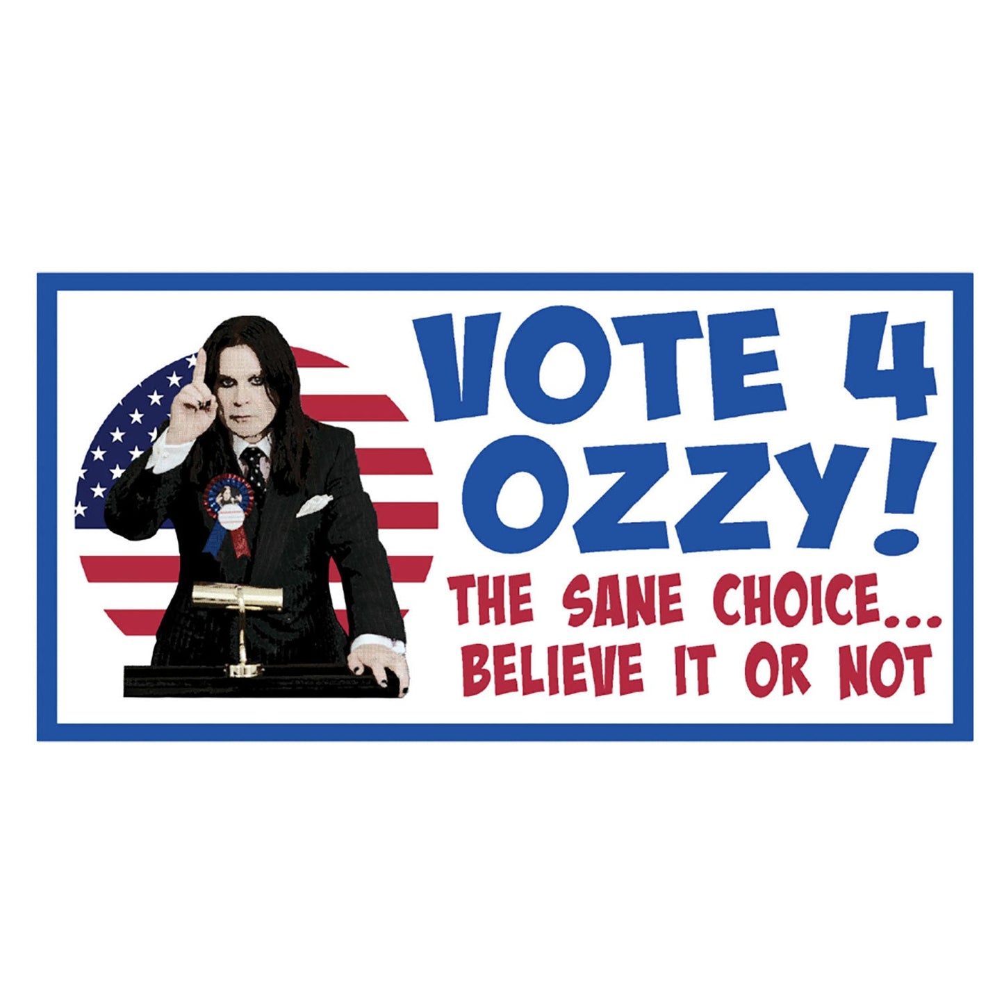 Ozzy Osbourne Vote 4 Ozzy! Sticker