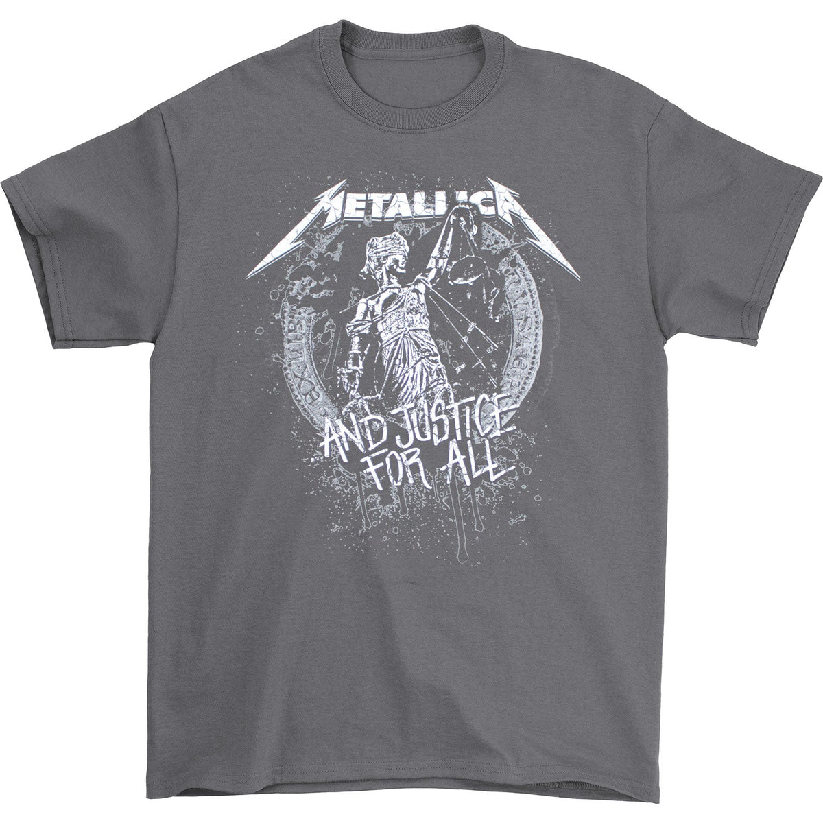 Metallica Grey & White Justice For All T-shirt